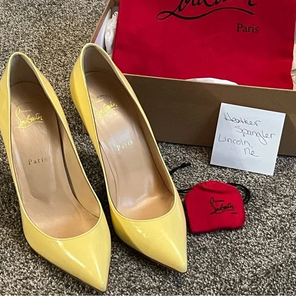Christian Louboutin 100 mm heels great condition size 40 - Picture 4 of 12